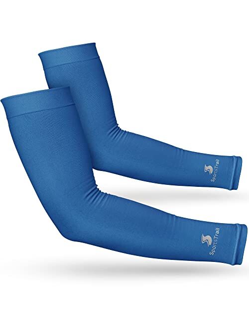 sportstrail Cooling Arm Sleeves for Men & Women Breathable, Moisture-Wicking Arm Sleeves for Women, Men & Kids