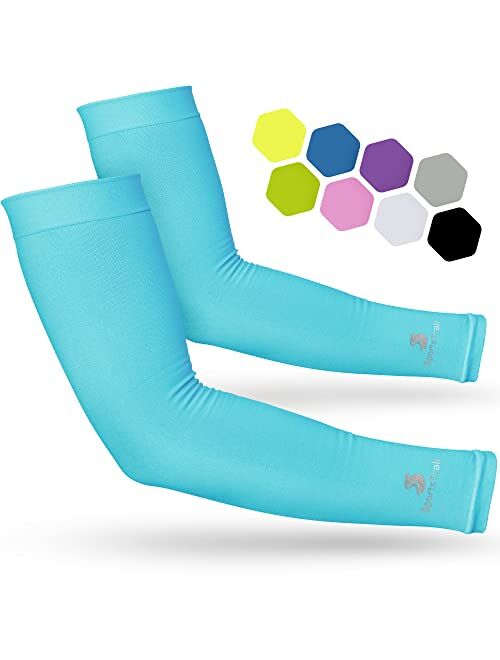 sportstrail Cooling Arm Sleeves for Men & Women Breathable, Moisture-Wicking Arm Sleeves for Women, Men & Kids