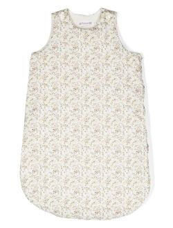 floral-print cotton sleeping bag