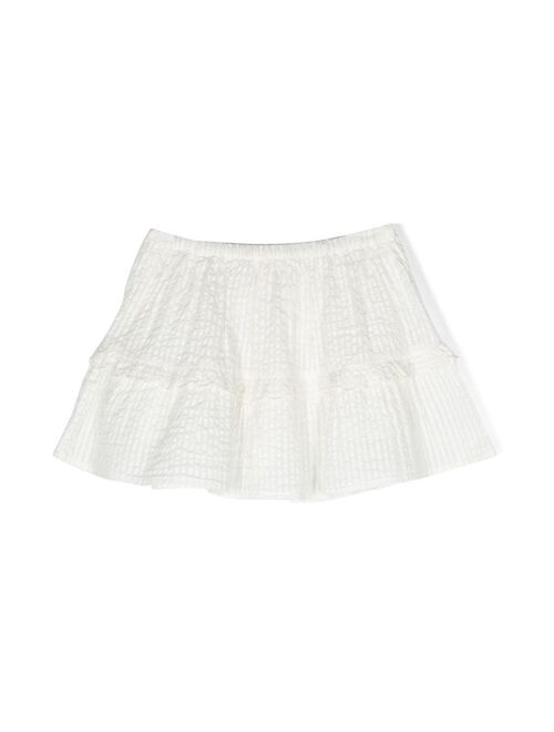 Bonpoint tiered cotton skirt