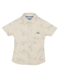 Boys Woven Button-Down Shirt, Woven Button Down Shirt for Boys