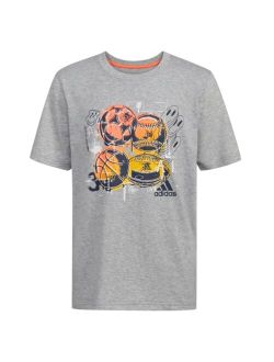 Big Boys Short Sleeve Sport Collage Heather T-shirt