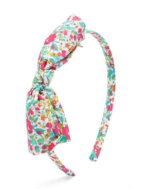 Bonpoint floral print bow head band