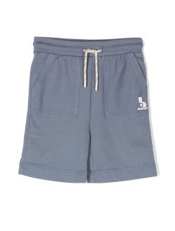 embroidered-logo track shorts