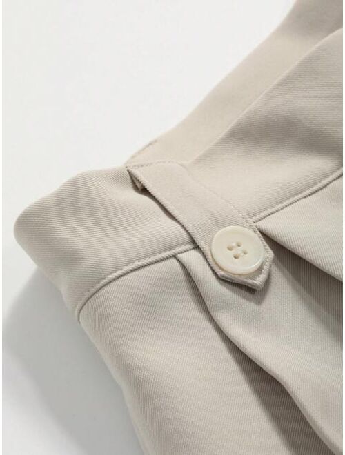 DAZY Plicated Detail Rolled Hem Shorts