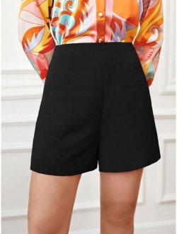 BIZwear High Waist Zip Side Shorts