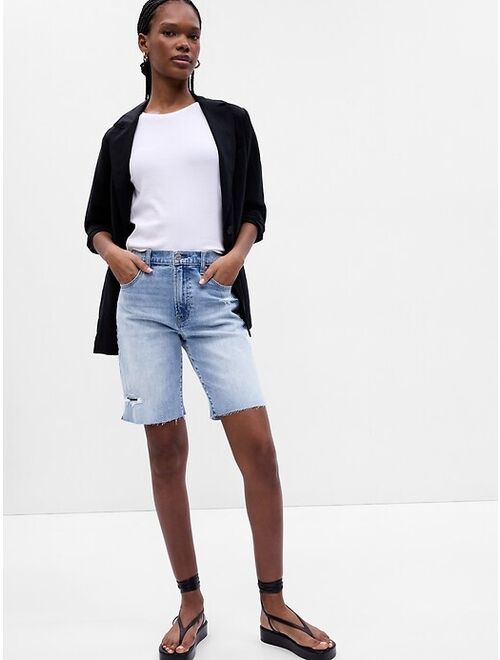 Gap 10" High Rise Bermuda Shorts with Washwell