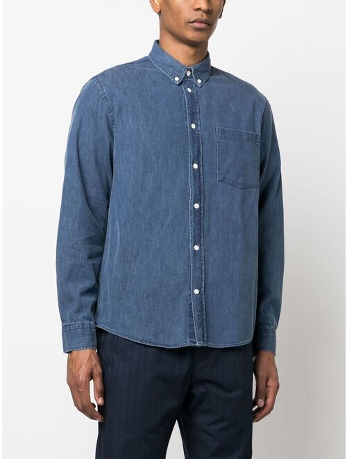 Wood Wood Andrew classic denim shirt