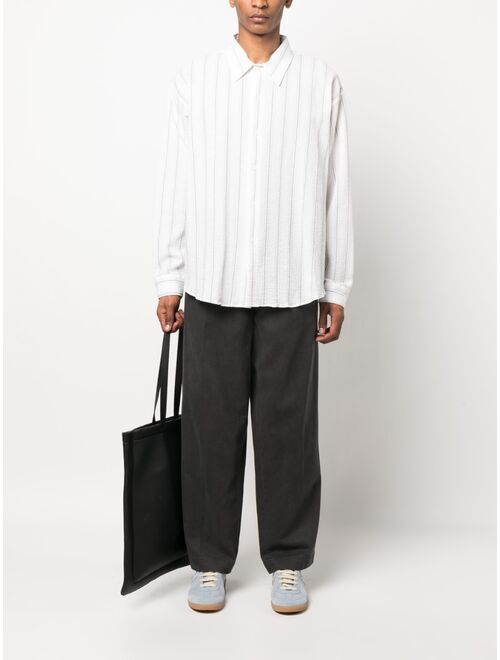 mfpen striped long-sleeve shirt