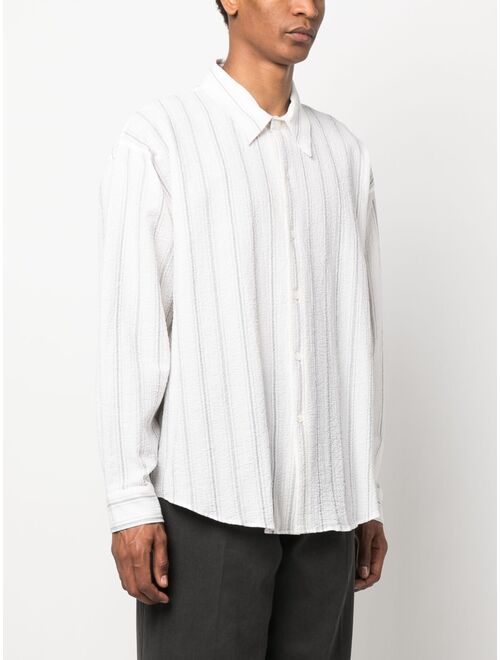 mfpen striped long-sleeve shirt