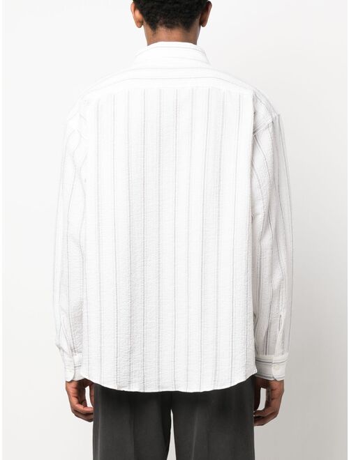 mfpen striped long-sleeve shirt