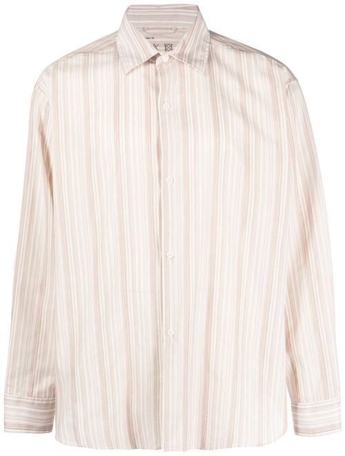 mfpen striped long-sleeve shirt