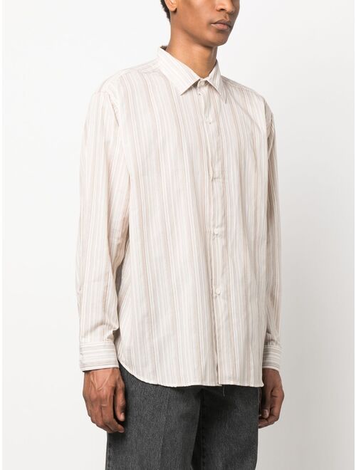 mfpen striped long-sleeve shirt