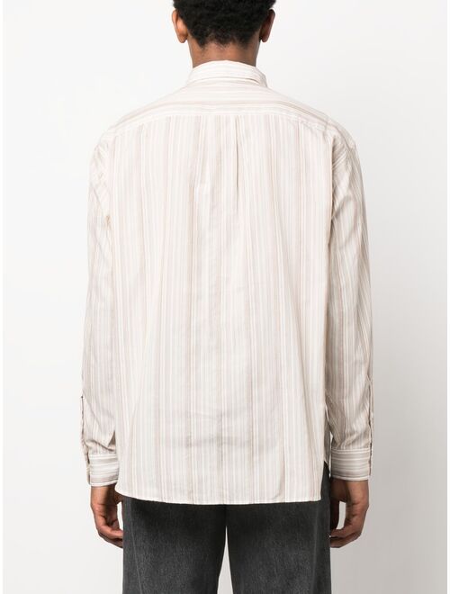 mfpen striped long-sleeve shirt