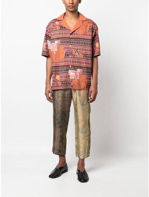 Ahluwalia graphic-print short-sleeve shirt