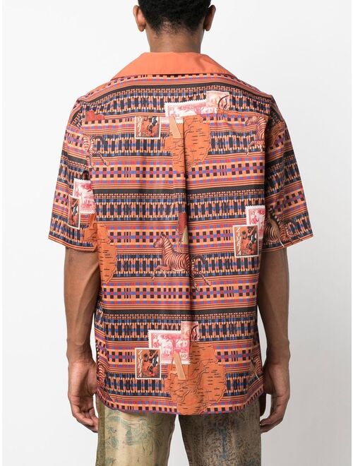 Ahluwalia graphic-print short-sleeve shirt