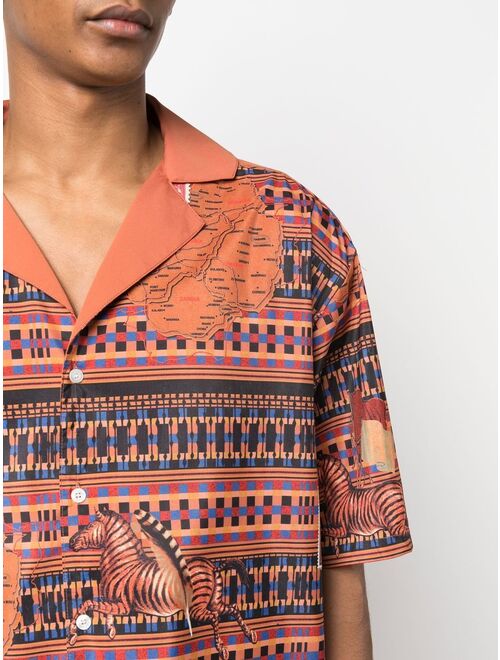 Ahluwalia graphic-print short-sleeve shirt