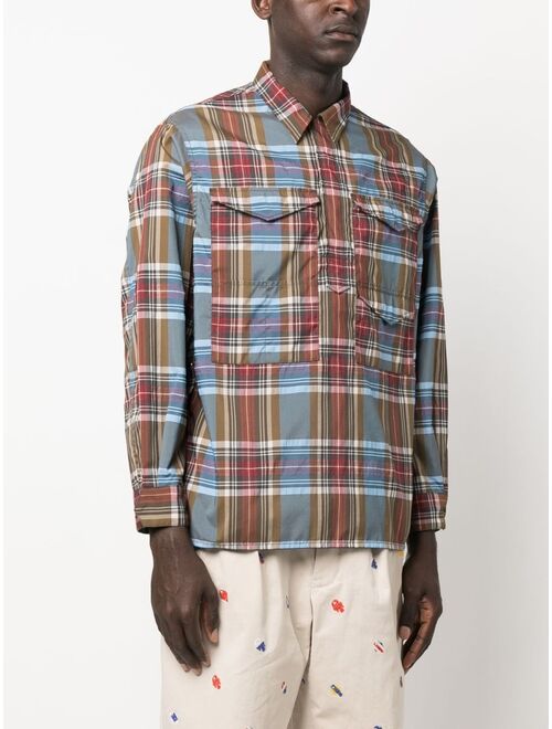 BEAMS PLUS plaid check-pattern shirt