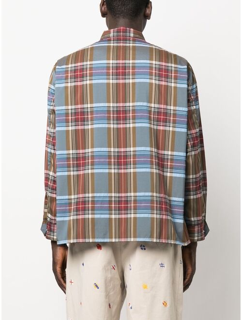 BEAMS PLUS plaid check-pattern shirt