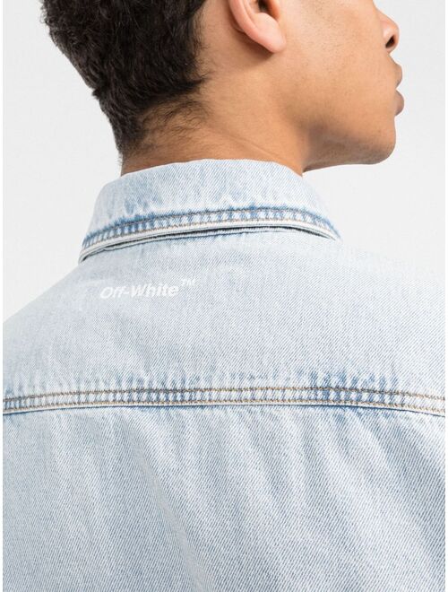 Off-White Arrow-print denim shirt