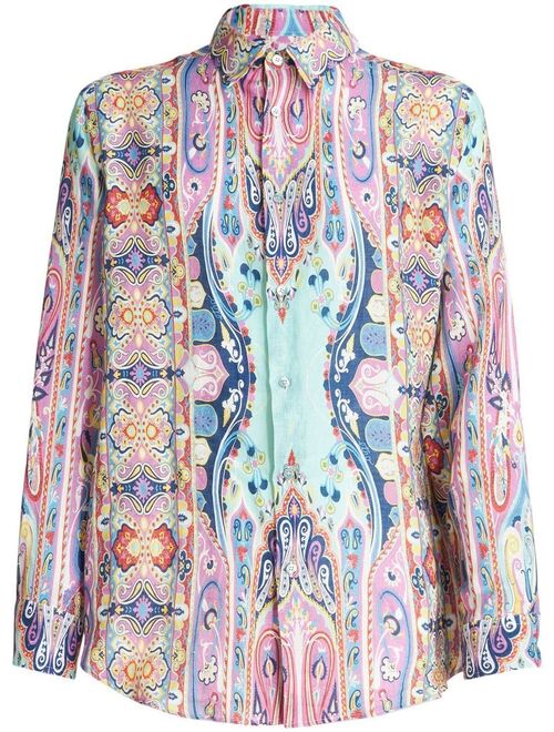 ETRO paisley-print linen shirt