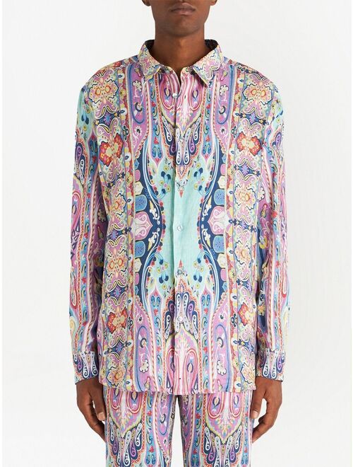 ETRO paisley-print linen shirt