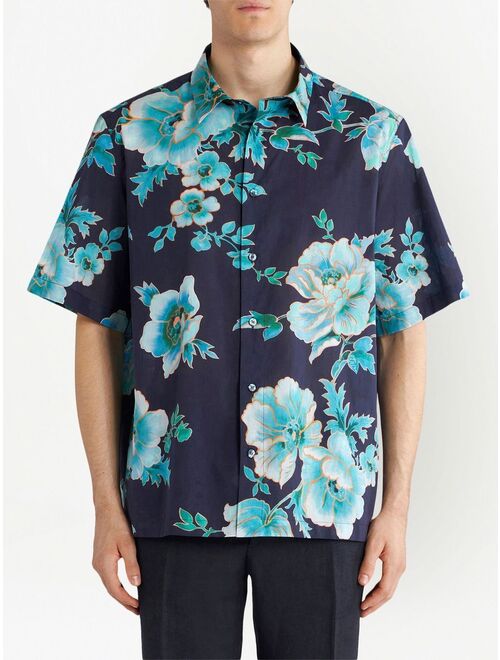 ETRO floral-print short-sleeve shirt