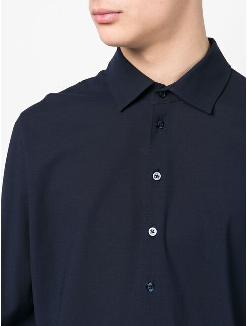 Herno spread-collar cotton shirt