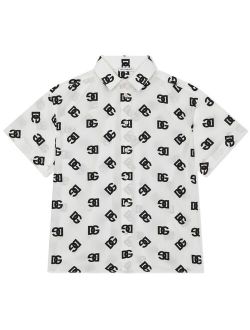 Kids logo-print short-sleeved shirt