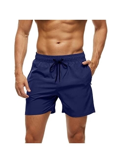 Blaosn Mens Swimming Trunks Swim Shorts Gym Athletic Workout Running Sports Golf Lounge Clothes Casual Summer Beach