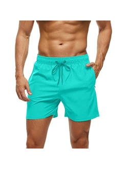 Blaosn Mens Swimming Trunks Swim Shorts Gym Athletic Workout Running Sports Golf Lounge Clothes Casual Summer Beach