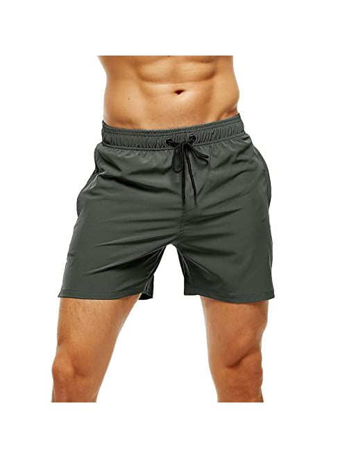 Blaosn Mens Swimming Trunks Swim Shorts Gym Athletic Workout Running Sports Golf Lounge Clothes Casual Summer Beach