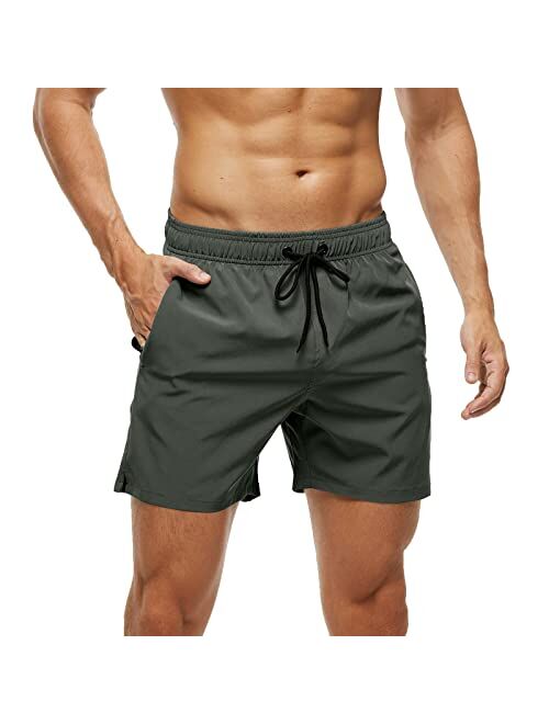 Blaosn Mens Swimming Trunks Swim Shorts Gym Athletic Workout Running Sports Golf Lounge Clothes Casual Summer Beach