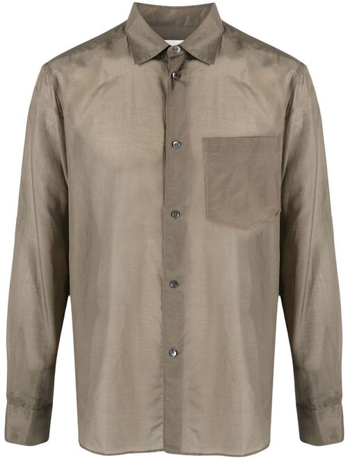 Berner Kuehl long-sleeve chest-pocket shirt