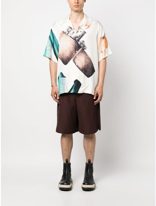 Jil Sander graphic-print short-sleeve shirt