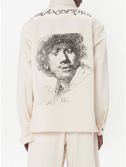 JW Anderson Rembrandt graphic-print shirt