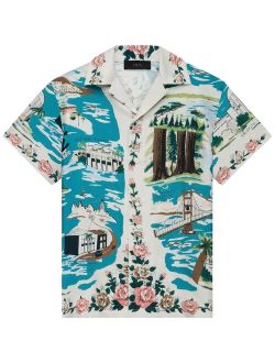 California Hawaiian-print shirt
