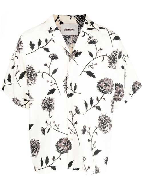 Nanushka floral-print short-sleeve shirt