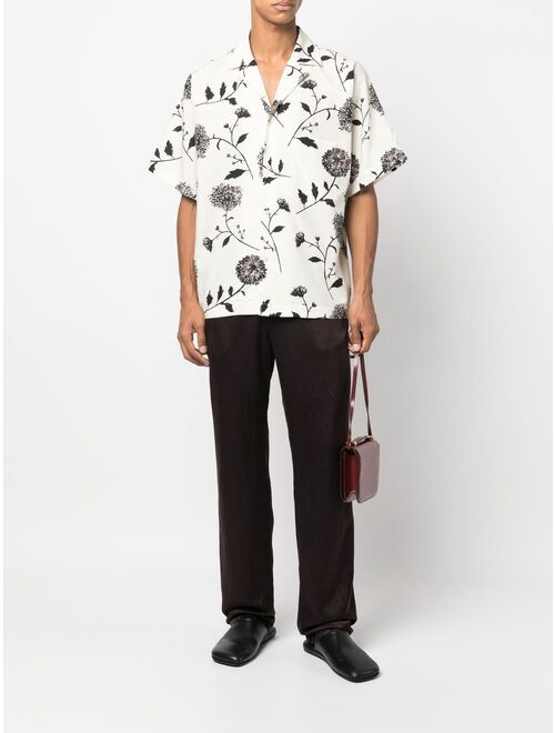 Nanushka floral-print short-sleeve shirt