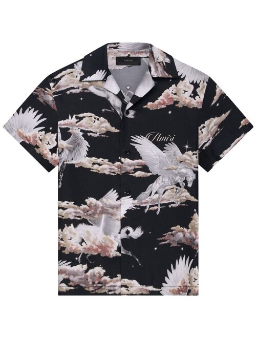 AMIRI Pegasus-print bowling shirt