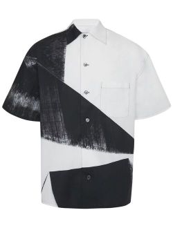 graphic-print short-sleeve shirt