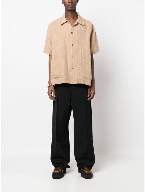 OUR LEGACY Elder checked short-sleeve shirt