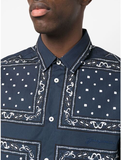 Jacquemus La chemise Baou bandana-print shirt