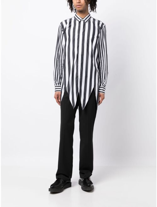 Comme Des Garcons Homme Plus striped long-sleeve cotton shirt