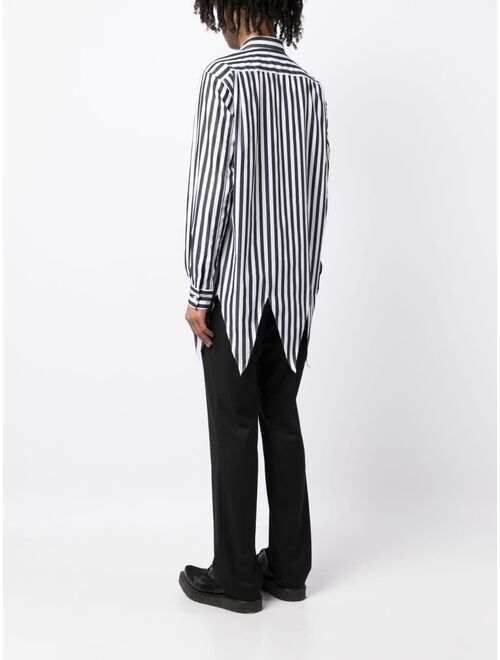 Comme Des Garcons Homme Plus striped long-sleeve cotton shirt