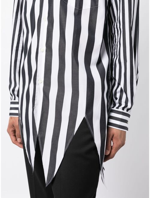 Comme Des Garcons Homme Plus striped long-sleeve cotton shirt