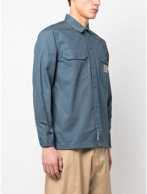 Carhartt WIP logo-patch utility shirt