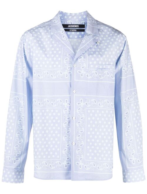 Jacquemus Le Chemise Luis paisley-print shirt