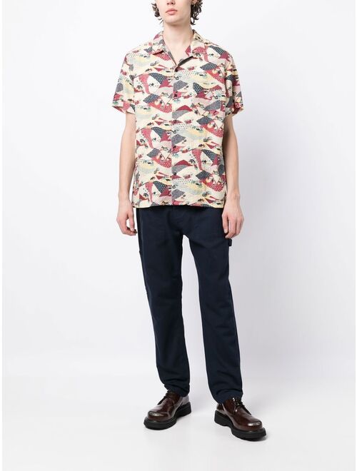 YMC graphic-print short-sleeve shirt