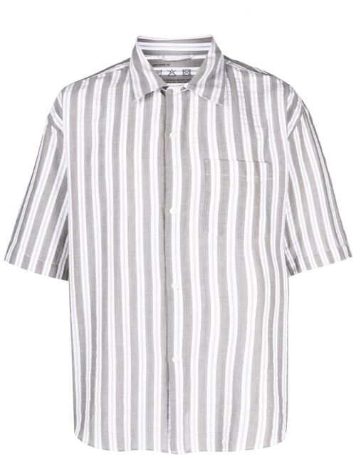 mfpen striped short-sleeve shirt